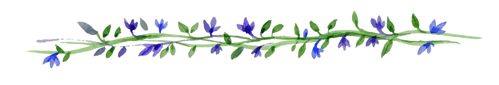 Decorative floral divider